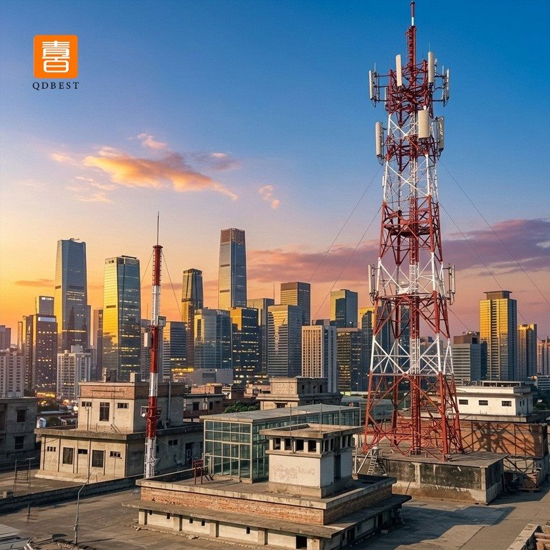 china A roof-top telecommunication tower