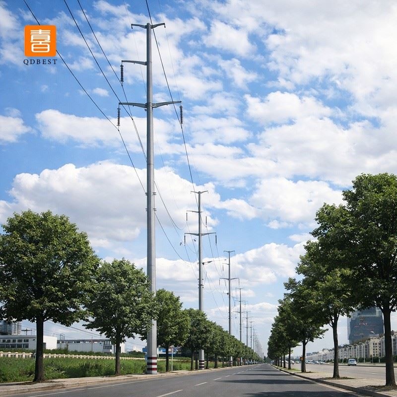 Hot Dip Galvanized Single Tube Steel Pipe Tower suppliers