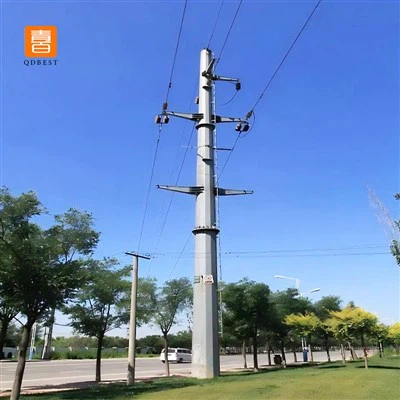 33kV tsingitud rauast terasest monopoolne torn